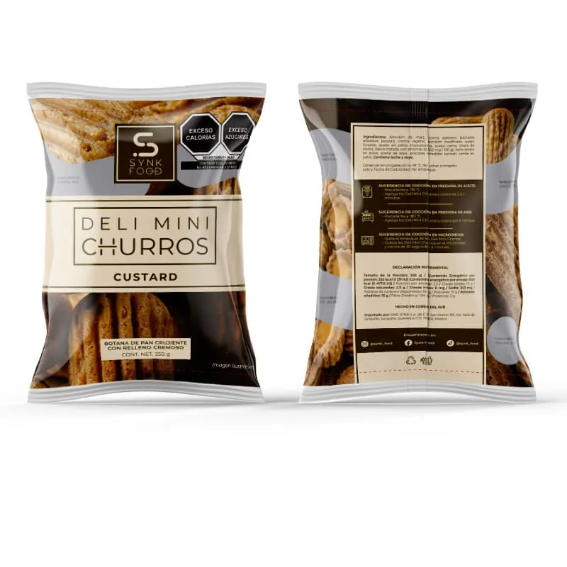 Deli Mini Churros Custard 250 gr